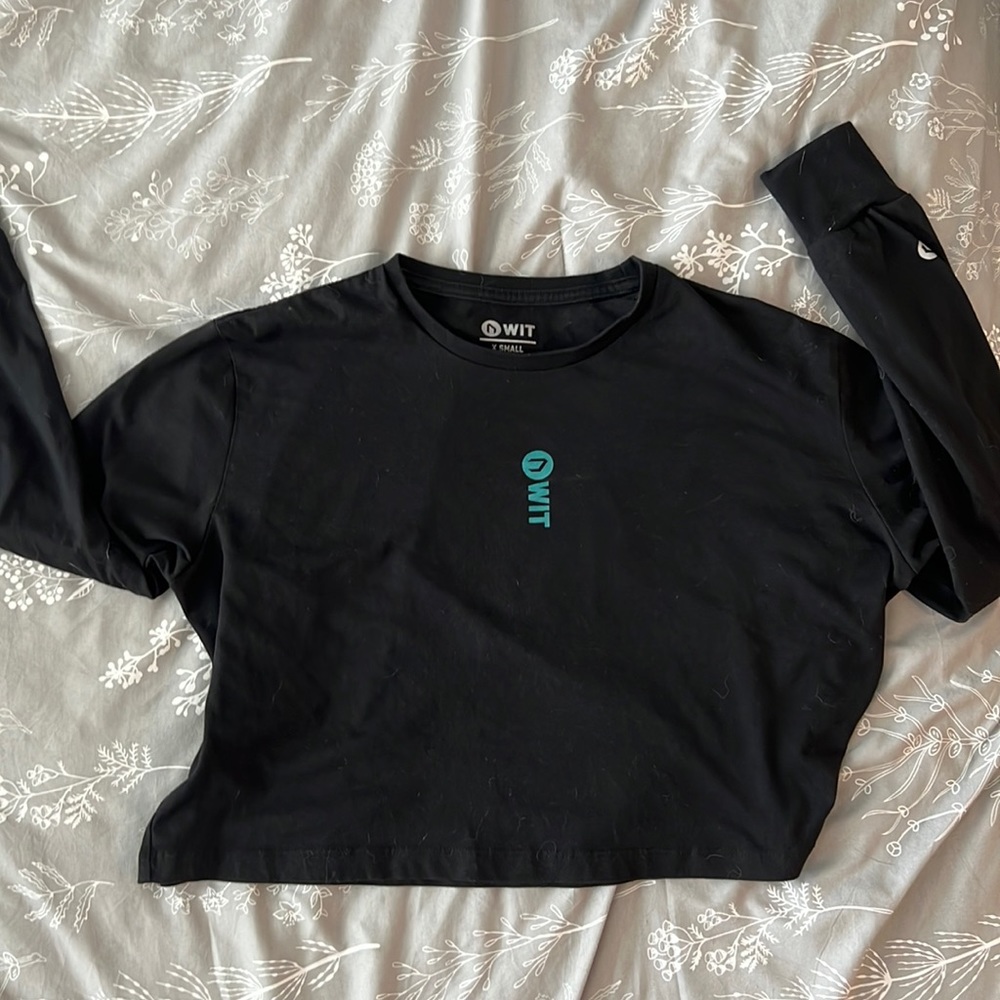 Long sleeve WIT Crop Top